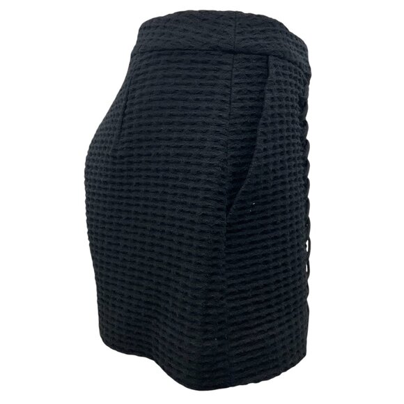 Alexis Black Tash Tailored Textured Shorts - Picture 2 of 5